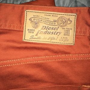 Diesel Tepphar Slim fit Trouser orange pants 🧡